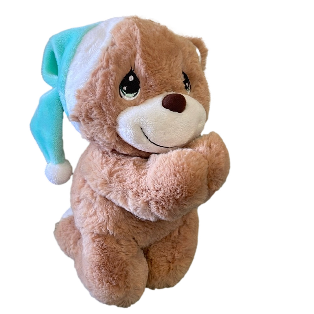 Precious Moments Prayer Charlie Bear 9” Bear‎ w/Sleep cap 2016